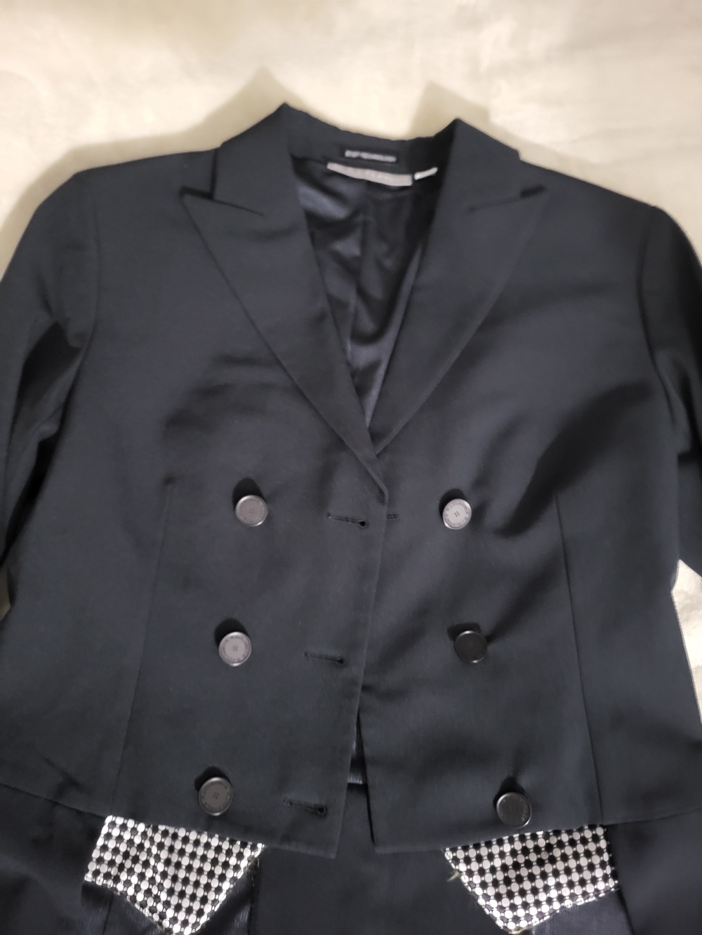Classic Black Double-Breasted Women's Blazer